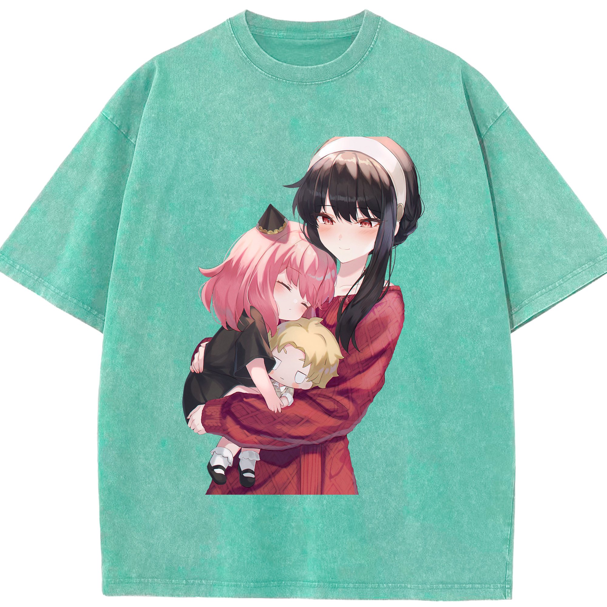（画像用） SPY×FAMILY间谍家家酒 綿100% ヴィンテージ風 半袖Tシャツ（フロントプリント）